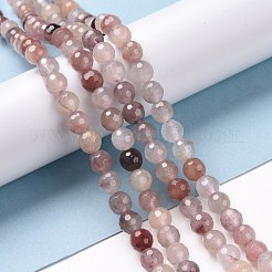 Natural Violet Strawberry Quartz Beads Strands&nbsp;G-E571-02A