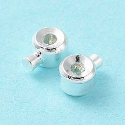 Brass Crimp Beads&nbsp;KK-Z030-17A-S