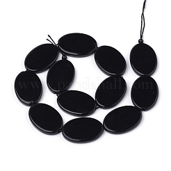 Synthetic Black Stone Beads Strands&nbsp;X-G-Q949-006