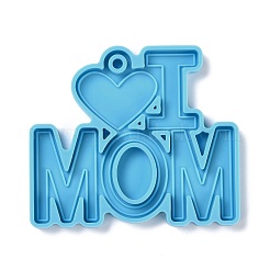 Mother's Day Theme DIY Pendant Silicone Molds&nbsp;DIY-C030-01