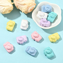 12Pcs 6 Colors Opaque Acrylic Beads&nbsp;MACR-FS0002-32