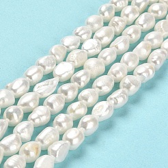 Natural Cultured Freshwater Pearl Beads Strands&nbsp;PEAR-E016-110