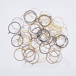 400Pcs 8 Colors Iron Hoop Earrings&nbsp;IFIN-FH0001-72A