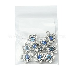 10Pcs Evil Eye Alloy Resin Pendants&nbsp;PALLOY-FS00058-02