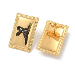 304 Stainless Steel Acrylic Stud Earrings for Women&nbsp;STAS-Z117-06G