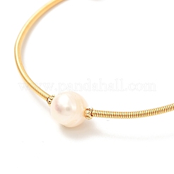Natural Pearl Beads Bangle for Girl Women&nbsp;BJEW-JB06853