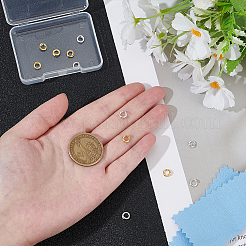 6Pcs 2 Colors 925 Sterling Silver Locking Jump Rings&nbsp;STER-UN0001-91