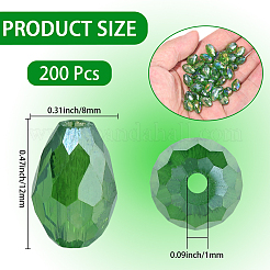 200Pcs Electroplate Glass Beads Strands&nbsp;EGLA-PA0001-13