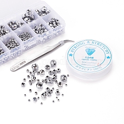710Pcs Electroplate Transparent Glass Beads Strands&nbsp;DIY-YW0003-07