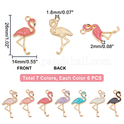 42Pcs 7 Colors Alloy Enamel Pendants&nbsp;FIND-PH0007-99
