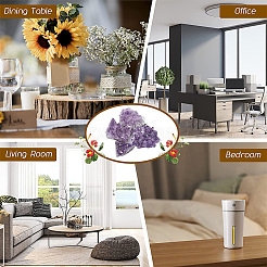 4Pcs 4 Style Natural Amethyst Clusters Ornaments&nbsp;G-FH0002-04