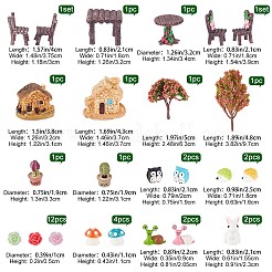 Resin Succulent Micro Landscape Dollhouse Ornaments&nbsp;DJEW-GF0001-58