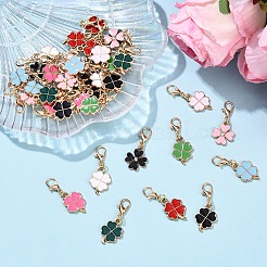 40Pcs 10 40Pcs 10 Style Alloy Enamel Pendant Decorations&nbsp;HJEW-YW00187