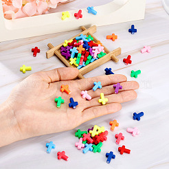 100PCS Spray Painted Acrylic Beads&nbsp;ACRP-TA0001-02
