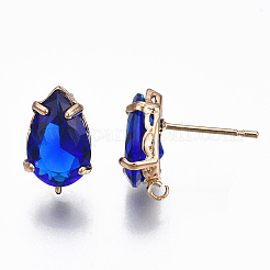 Brass Stud Earring Findings&nbsp;KK-S365-005-A06