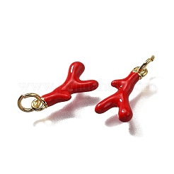 Brass Enamel Pendants&nbsp;KK-Q043-28A-02