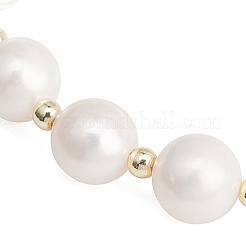 Natural Cultured Freshwater Pearl Round Beaded Stretch Bracelets for Women&nbsp;BJEW-JB12126