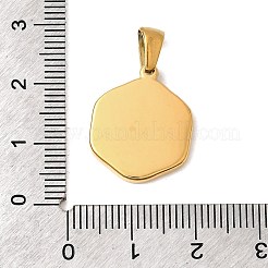 Hand Polished 304 Stainless Steel Pendants&nbsp;STAS-B094-26G