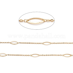 Ion Plating(IP) 304 Stainless Steel Horse Eye Link Cable Chains&nbsp;STAS-P254-08G