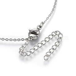 Brass Micro Pave Cubic Zirconia Pendant Necklaces&nbsp;NJEW-O108-08P