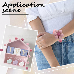 40Pcs 4 Colors Wool Felt Balls&nbsp;DIY-SC0022-52