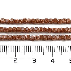 Synthetic Goldstone Beads Strands&nbsp;G-H042-B36-01