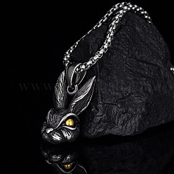 Vintage 304 Stainless Steel Animals Pendant Necklaces for Men&nbsp;WG6A848-02