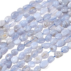 Nautral Blue Lace Agate Beads Strands&nbsp;G-H330-A01