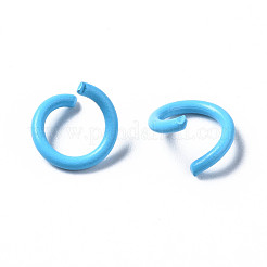 Spray Painted Iron Open Jump Rings&nbsp;IFIN-T017-04A-05