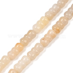 Natural Yellow Jade Beads Strands&nbsp;G-P595-A03-01
