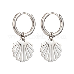 Non-Tarnish 304 Stainless Steel Dangle Hoop Earrings for Women&nbsp;EJEW-JE05037