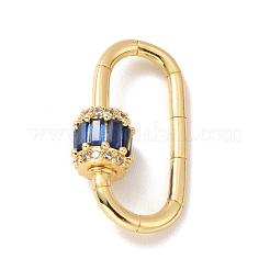 Rack Plating Brass Screw Carabiner Lock Charms&nbsp;KK-M227-15G
