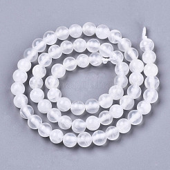 Natural Selenite Beads Strands&nbsp;G-N328-025C-01