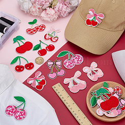 10Pcs 5 Styles Computerized Embroidery Polyester Self Adhesive Patches&nbsp;PATC-FG0003-13
