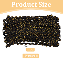 15 Yards Polyester Trim Sewing Lace&nbsp;OCOR-WH0070-174