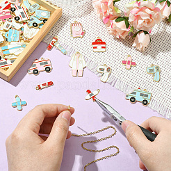 42Pcs 21 Styles Alloy Enamel Charms&nbsp;ENAM-CJ0006-95
