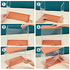 Assembled Rectangle Acrylic Action Figures Display Boxes&nbsp;ODIS-WH0017-096A