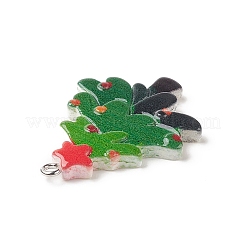Christmas Theme Opaque Resin Pendants&nbsp;RESI-C021-01H