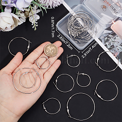 30Pcs 6 Style Brass Hoop Earring Findings&nbsp;FIND-BBC0003-23P