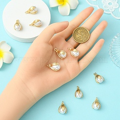 10Pcs ABS Plastic Imitation Pearl Pendants&nbsp;FIND-YW0008-30