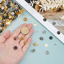 90Pcs 3 Colors Brass Lapel Pin Backs Blank Pins&nbsp;KK-FH0008-20