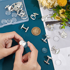 16Pcs Brass Cuff Button&nbsp;KK-UN0001-71
