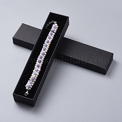 Natural Quartz(Dyed) Beads Bracelets&nbsp;BJEW-JB04604-05