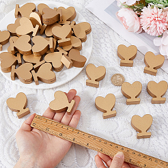 4 Sets Wood Name Card Clip&nbsp;AJEW-FH0009-24B