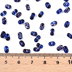 Picasso Spray Painted Glass Seed Beads&nbsp;SEED-T006-04-8