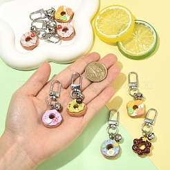 8Pcs Resin & 304 Stainless Steel Bell Pendant Decorations&nbsp;HJEW-YW00345