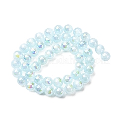 Plating Natural Selenite Beads Strands&nbsp;G-G120-A01-01-03