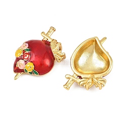 Brass Enamel Pendants&nbsp;KK-CBACBC6-02A-G