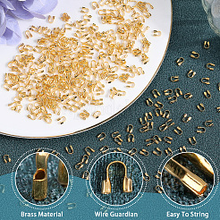 1200Pcs Brass Wire Guardian and Protectors&nbsp;KK-SP0001-98G