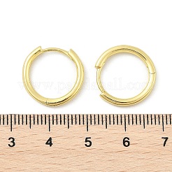 Brass Huggie Hoop Earrings&nbsp;EJEW-K083-29G